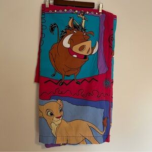 Vintage Lion King Twin Sheet Pillow Case Set